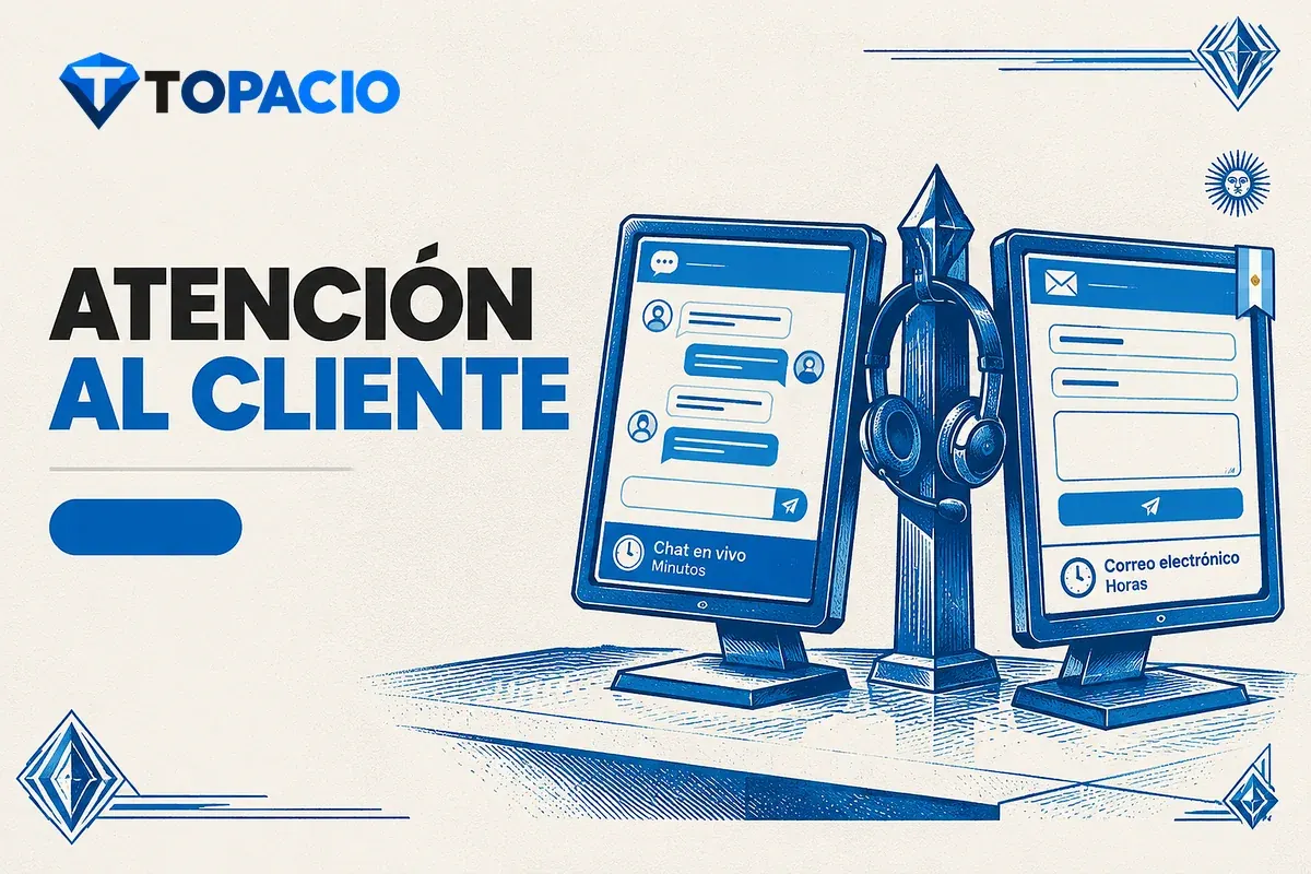 Dos pantallas muestran atención por chat y correo electrónico