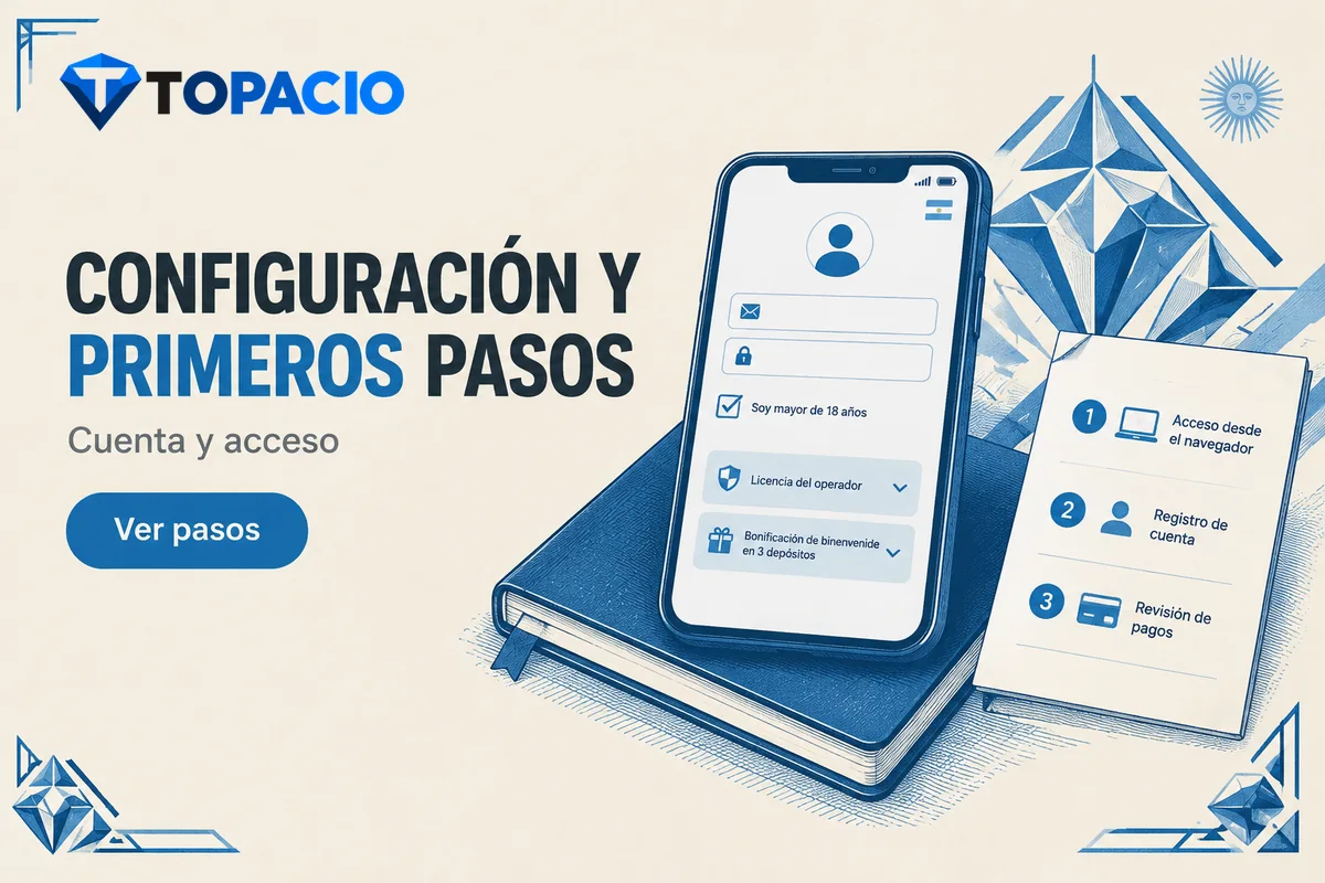 Celular con formulario de registro y lista de configuración.