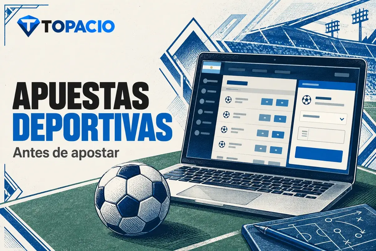 Notebook con eventos deportivos y detalle de una apuesta.